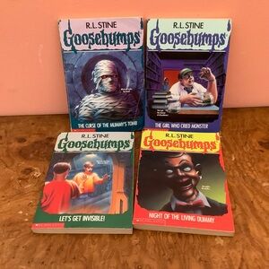 Lot Of 4 Goosebumps Books #5, #6, #7, #8. By R,L STINE 1990s